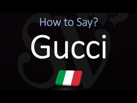 gucci shoes spell out|how do i pronounce gucci.